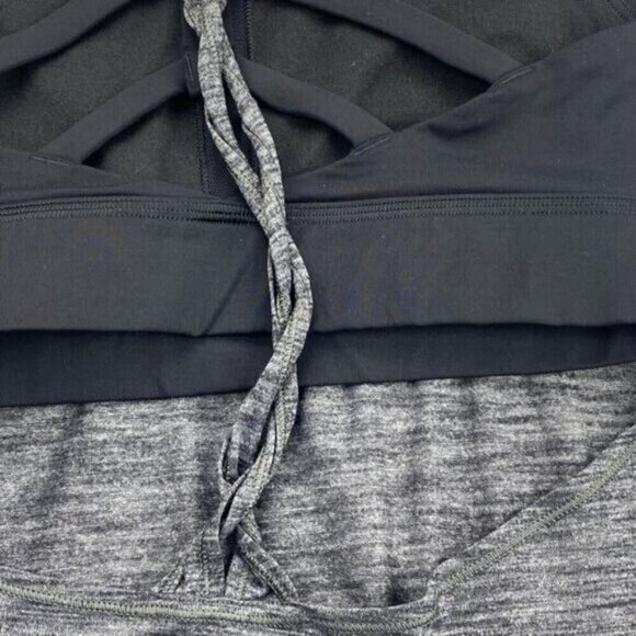 LULULEMON Twist and Toil Tank Built In Bra Heathered Black 4 - Picture 11 of 11